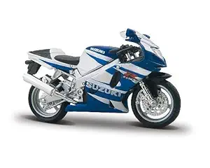 Bburago 1:18 Suzuki Gsx-R750 Diecast motorcycle, Blue & Silver
