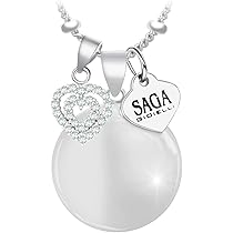 Collana Chiama Angeli SAGA GIOIELLI Per Future Mamme | Ciondolo Sonoro In Ottone Con Catena 100cm - Foto 13