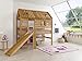 Produktbild Relita BS1311118-B90+ZB1371418 Spielbett Tom's Hütte mit Rutsche Buche massiv geölt Buche massiv geölt Liegefläche 90 x 200 cm, 210 x 240 x 210 cm