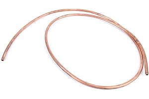 OKUYONIC Tuyau en cuivre souple, bonne conductivité électrique déformable OD 10 mm ID 8 mm Tube en cuivre résistant à la corrosion pour réfrigérateur