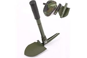 HIDEWALKER Vanga Pala Pieghevole Multifunzione Mini Spade in Acciaio per Giardino e Campeggio Escursionismo Backpacking Pesca Survival Emergenze e Attività All' Aperto
