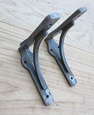 Ironmongery monde® 1 paire de Fonte de Fer industriel Arcade échafaud Équerre pour étagère Rétro Style Vintage
