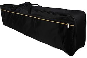 Andoer® Keyboard Tasche, 88 Tasten Elektrisches Klavier Gepolstert Fall Tragbar Gig Bag Oxford-Tuch (Tasche Gurtband Farbe Zufällige Lieferung)