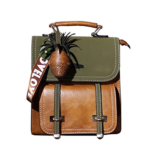 Multi-hit color small backpack, shoulder bag ladies PU texture, pine nut decoration