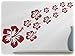 Produktbild wandfabrik - Wandtattoo - 16 hochwertige Hibiscus blüten in dunkelrot