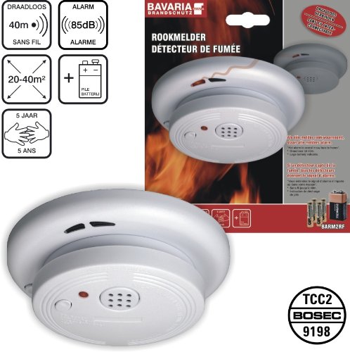 Bavaria BARM2RF Funk-Rauchmelder / Rauchwarnmelder, koppelbar mit weiteren BARM2RF und BARM6RF - 2