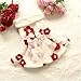 Arrowhunt Baby Girls Floral Long Sleeve Cotton Padded Warm Coat Red