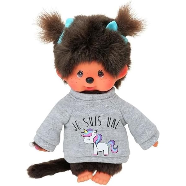 Sekiguchi Monchhichi Fille – Peluche Mohair 20 Cm, Robe De Mariée Et Rubans – Poupée Sucette – Cadeau Collection