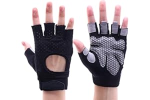 NuCamper Guantes De Entrenamiento Para Hombre Mujer Antydeslizanty które absorbują Los Golpes Kettlebells Gimnasio Kulturismo Fitness Ejercicio