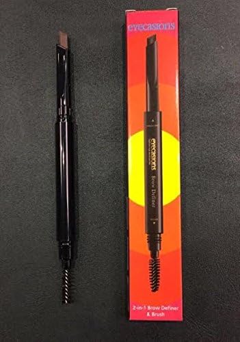 Eyecasions Eyebrow 2-In-1 Brow Definer &amp; Brush - 01 Black 0.28g