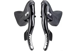 PUUPAA 1 paio di leve del cambio per bici, 2 x 7/2 x 8/2 x 9/2 x 10/2 x 11 velocità, set di leve del freno sinistro e destro, kit per mountain bike, bici da città e bici da corsa (R9)