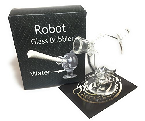 Skanka Robot Glass Bubbler Kleine Wasserpfeife Bong Zum Mitnehmen Optimal Für Unterwegs Der Game Changer Für Blunt Smokers