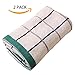 Produktbild tamengi 100% Baumwolle Waschlappen 2er Pack eleganten Luxus Bad Gesicht Handtücher, grün