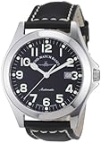 Zeno Watch Basel Herren-Armbanduhr XL Ghandi Analog Automatik Leder 8112-a1