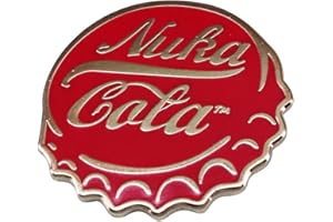 QUREZA NUKA COLA Brooch Button Badge Fallout Game Badge Coke Bottle Cap Enamel Pin Fun Shape Jewelry Gift Metal Lapel Badge Pin Creative Accessories for Hat Jacket Canvas Bag