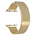 Produktbild Apple Watch Series 4 Armband Milanese Edelstahl 40MM/ 44MM, Unisex Luxury Milanese Magnetic Loop Stainless Steel Smart Watch Replacement Band Uhrenarmband Ersatzarmband für Apple Watch Series 4... (Gold, 44MM)