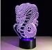 Produktbild Nachtlicht-bunte Steigungs-   Acryllampe der Karikatur-Schlangen-3D LED mit USB-Kabel-Kind-Baby-Schlafzimmer-Tischlampe