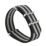 Gemony NATO Armband Premium Ballistic Unisex Nylon Uhrenarmband 18mm/20mm/22mm (WB-040G22, 22MM)