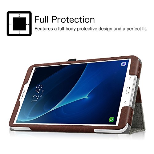 Fintie Samsung Galaxy Tab A 10.1 Hülle – Slim Fit Folio Kunstleder Schutzhülle Case Cover mit Auto Schlaf / Wach Funktion für Samsung Galaxy Tab A 10,1 Zoll T580N / T585N Tablet (2016 Version), Denim grau - 6