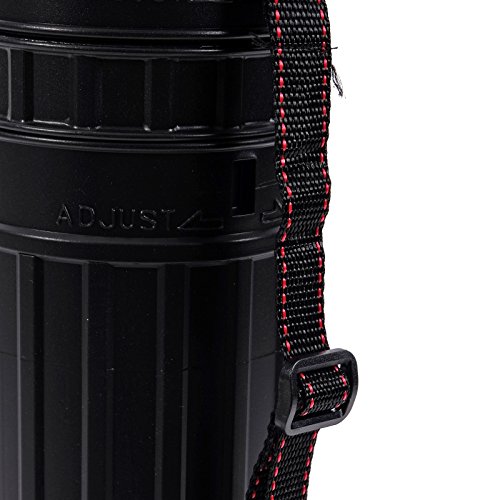 PRAKTISCHER ZEICHENROLLEN KÖCHER | ausfahrbar 78-135 cm, schwarz | Transportrolle, Rollenhalter - 5