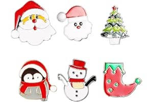 ACEWEN Christmas Brooch Pin Xmas Enamel Brooch Pins Cute Enamel Lapel Pin Christmas Pins for Christmas Decorations