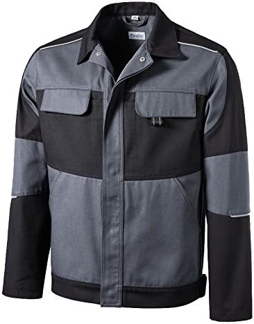 Pionier 9272-L Resist 1" Work Jacket, Grey/Black, Large