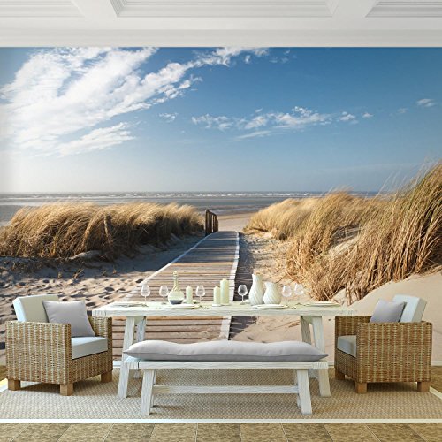 Fototapete Strand 352 x 250 cm – Vliestapete – Wandtapete – Vlies Phototapete – Wand – Wandbilder XXL – !!! 100% MADE IN GERMANY !!! Runa Tapete 9008011b - 2