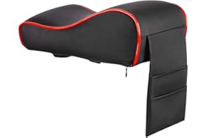 ASUDARO Car Armrest Cushion,Soft Memory Foam Car Armrest Pad Universal PU Leather Car Handrail Box Pad Car Armrest Center Consoles Cushion Car Support Armrest Pad