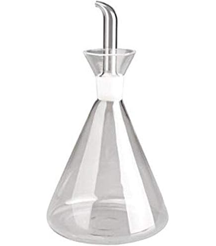 Aceitera Cilíndrica, Cristal, Antigoteo, Fácil De Limpiar, 250 Ml con