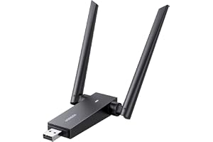 UGREEN WLAN Stick AC1300 WLAN Adapter PC Dualband (5GHz/2.4GHz), WiFi Adapter PC med dubbla 5dBi antenner WPS-knapp, Plug & P