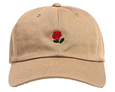 Lamaara® The Rose owl Pray Cap Baseball Black Hat Rap Snapback caps (khaki rose)