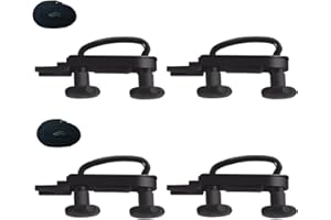 Umelee Dachbox Befestigung U Bügel 4 Sätze, Universelle U Halterung für Dachbox Auto, Montageset für Dachboxen, U-Bügel für Dachboxen, Zubehör für Dachboxen mit 8 Sicherungsmuttern und 2 Bandagen