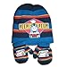 Thomas the Tank Engine Stripey Hat and Mitten set 'Peep Peep' 6-23 months Blue
