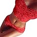 Price comparison product image Women Dresses, Sexy Women Lace Tube Top Briefs Underwear Set Club Underwear (M, Red)