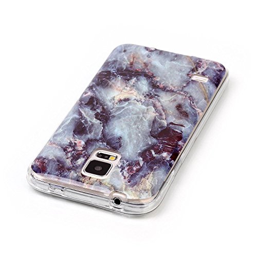 SKYXD für Samsung Galaxy S5/Galaxy S5 Neo Hülle in Marmor Natürlich,Silikon Optik Weich Dünn Kratzfeste Gummi Handy Schutz Schale mit [Handyanhänger + Eingabestifte] Etui für Samsung Galaxy S5/S5 Neo Cover Flexible Soft Slim Case Skin with Touch Pen Dust Plug - 4