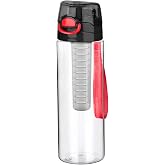 Titiz Detox Matarası, BPA İ&ccedil;ermeyen, Darbeye ve Isıya Dayanıklı, 500 ml Kapasiteli, 4 Farklı Renk Se&ccedil;enekli (Siyah)