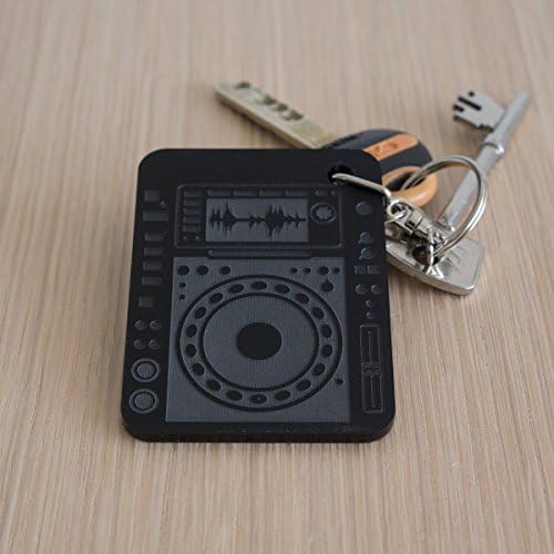 Personalised retro DJ CD cdj player keyring