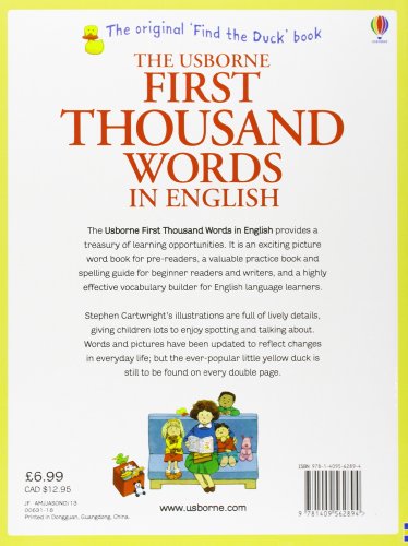 Livres Couvertures de First Thousand Words in English.