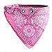 Produktbild Malloom Einstellbar Haustier Hund Hündchen Katze Hals Schal Bandana Halsband Halstuch (M, rosa)