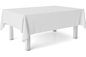 ECOMMERC3 | Mantel Hule Tamaño 100x140 Repelente Manchas - Mantel Hule Color TER Blanco 100% Made in Spain NO traspasan Líquidos