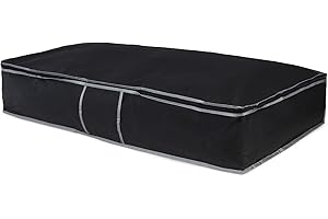 Compactor Cosmos Urban Extra-Flat Storage Bag XL - Black | 95X45X18 cm | Zipper Closure, Dust and Stain Protection | Easy Under-Bed Storage | Sku: RAN6272