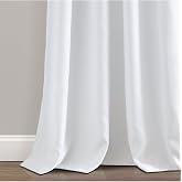 Nivemeshome Beyaz Saten Modern D&uuml;z G&uuml;neşlik Perde (Pilesizdir) (Yeni Kumaş Versiyon) Beyaz 150 X 250