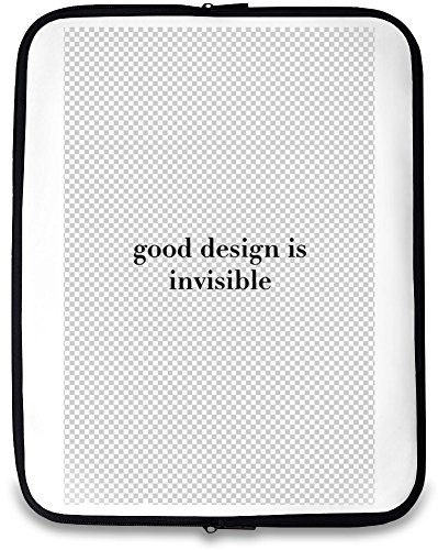 Preisvergleich Produktbild Good design is invisible Bedruckte Laptop Hülle 14