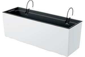 PROSPERPLAST Maceta URBI CASE W , dimensiones (mm) 580x180x195, color Blanco