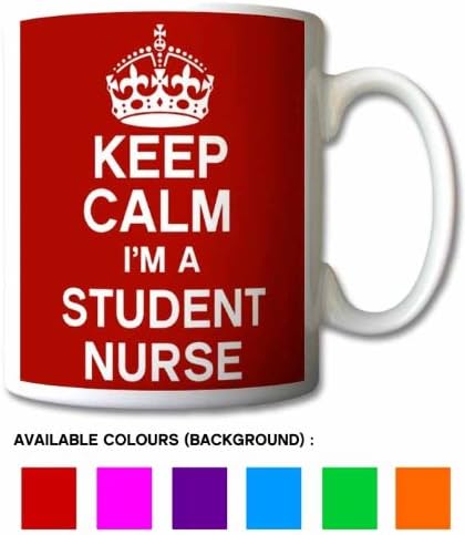 Keep Calm I'm A Student Nurse Mug Cup Gift Retro (Green)