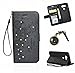 Produktbild PU für LG G5 Hülle,Geprägte Handyhülle / Tasche / Cover / Case für das LG G5 PU Leder Flip Cover Leder Hülle Kunstleder Folio Schutzhülle Wallet Tasche Etui Standfunktion Kredit Kartenfächer+Staubstecker (2PP)