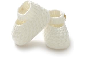 Neiwech Baby Booties Hand Knit Boots Slippers Soft Warm First Walkers Socks Shoes for Newborn Infan Boys Girls