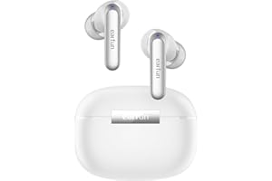 EarFun Air 2 bezprzewodowe słuchawki douszne Bluetooth, Hi-Res Audio, LDAC, 10 mm wełniany sterownik audio, EQ, 4 połączenia mikro HD, Bluetooth 5.3, Multipoint, akumulator 40 godzin, bezprzewodowe