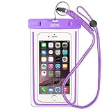 EOTW Funda Impermeable IPX8 Universal para deportes acuaticos para Iphone 6/6S +, Samsung S6/Edge/S5/S4 hasta 6 pulgadas