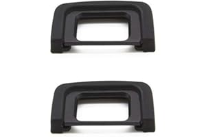 KOMET Ocular de goma DK-25 - Visor de ojos para cámara réflex digital Nikon D3300, D3400, D5300, D5500 (2 unidades)